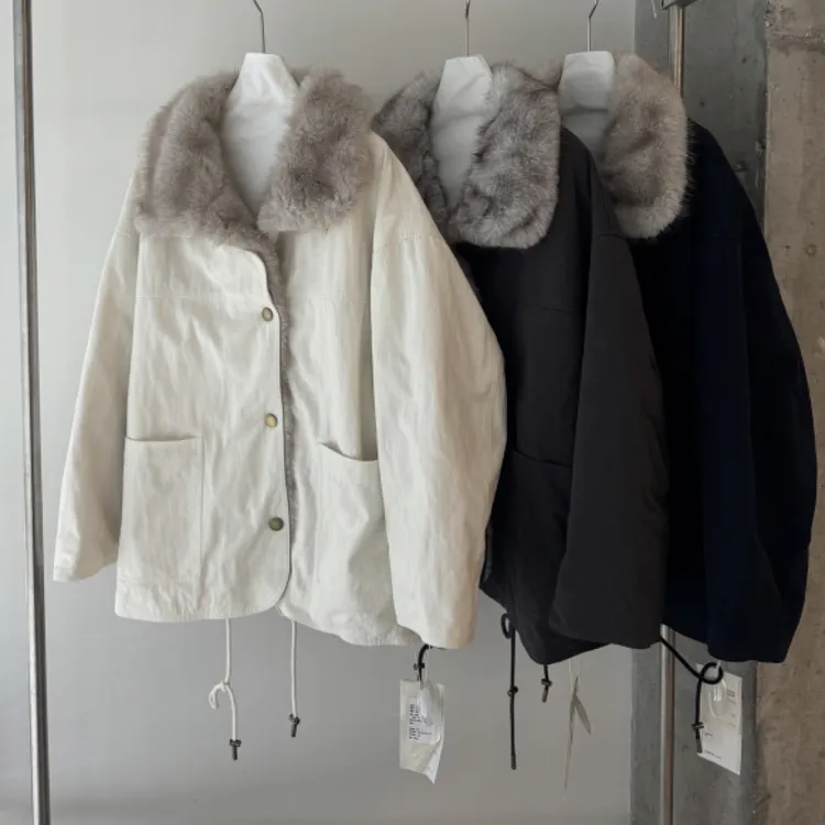 冰岛徒步羽绒服 老钱感毛领派克服加厚