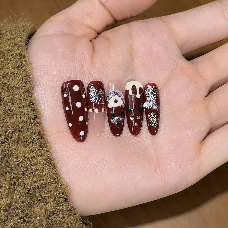 LIU SIX NUAGES初雪  微醺重工猫眼 穿戴美甲