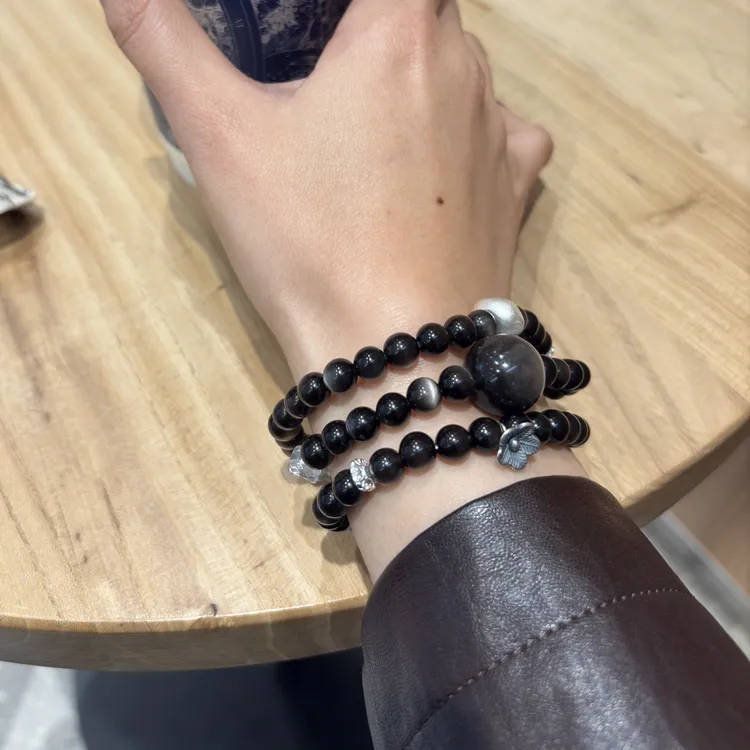 手链 高级感叠戴百搭三圈手串【原创设计】