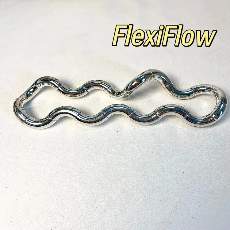 扭扭乐新款爆款电镀材质银色酷炫指尖缠绕玩具专注力玩具adhd玩具