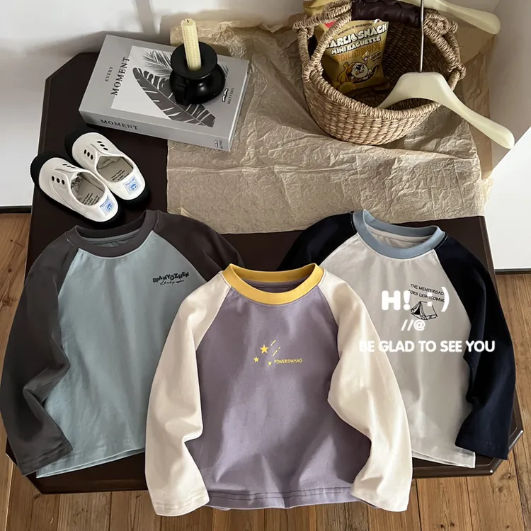 现货【百分百棉】郝叔童品秋季潮牌2025时尚男童高货网红长袖HZ5340