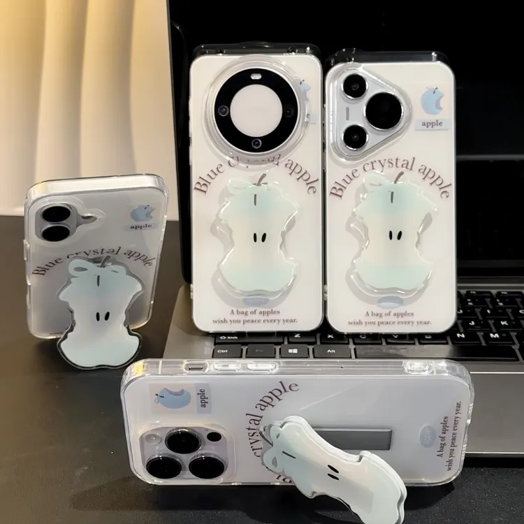 雅天立夏日苹果核支架适用iPhone16/15手机壳13华为vivo小米oppo