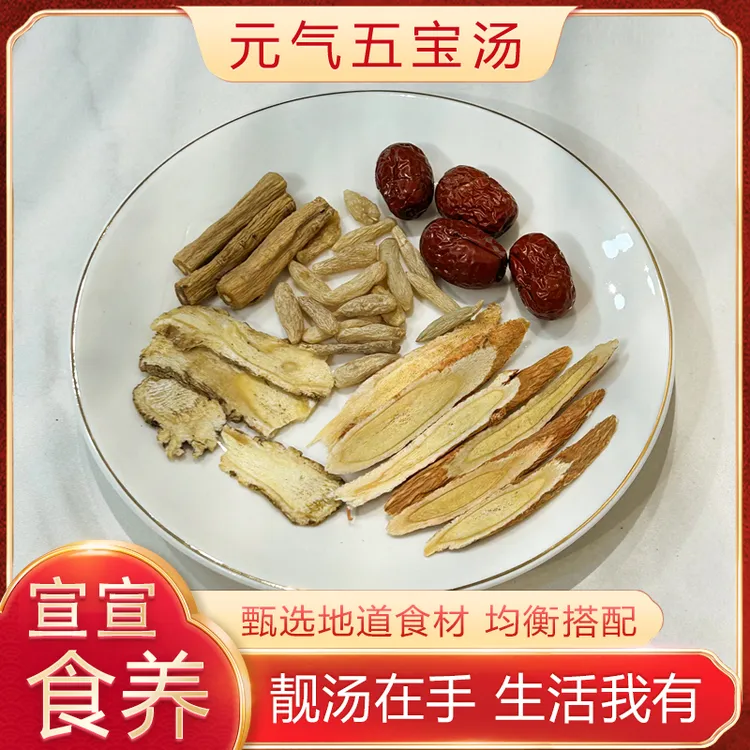 元气五宝汤饮-便捷汤包/广东靓汤/汤料包组合-46g袋装
