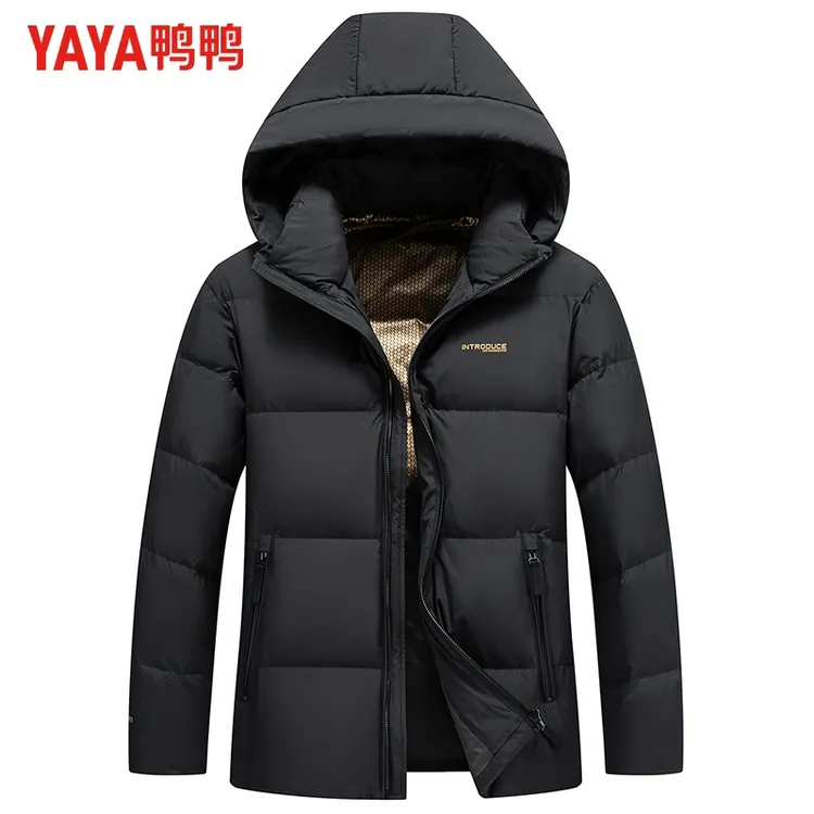 鸭鸭羽绒服男冬季2025新款男士加厚防风石墨烯蓄热内胆羽绒服外套