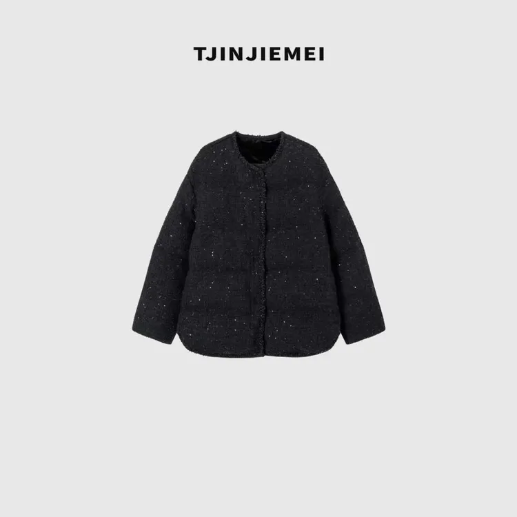 T井姐妹【星河】设计感精致小香气质温柔羽绒服YRF2510-ZT648