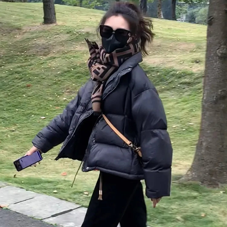 短款棉服女冬季新款2025爆款流行轻薄羽绒保暖小个子白鸭绒外套