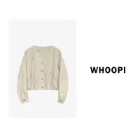【Whoopi】【杏花微雨】鎏金新中式国风提花休闲外套上衣
