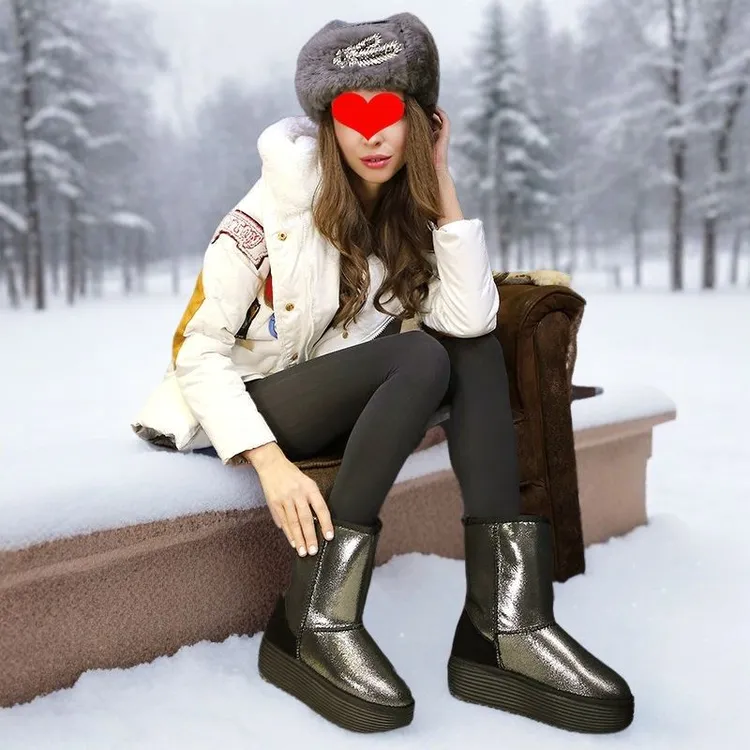 【俄罗斯出口】防寒保暖雪地棉防滑2024新款冬季东北特厚保暖棉靴