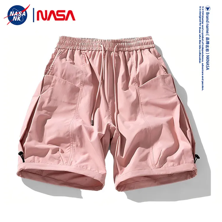 NASA联名美式潮牌户外机能风工装运动短裤男款夏季休闲五分裤宽松