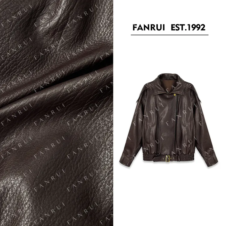 泛芮双11「贝贝biuu」洋气高端复古小众设计感皮衣短外套B17713