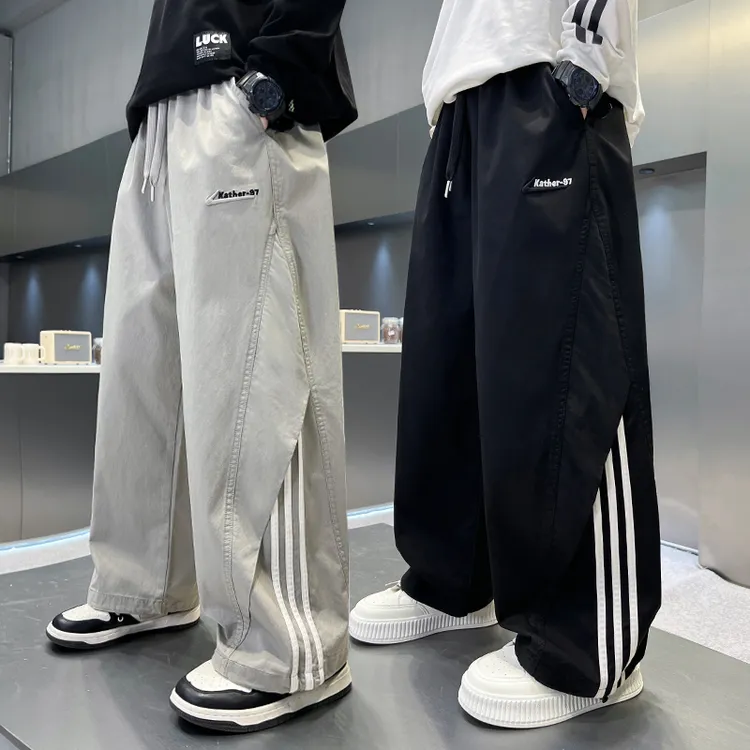 男童秋装裤子2025新款儿童装休闲裤中大童秋季春秋款直筒长裤男孩