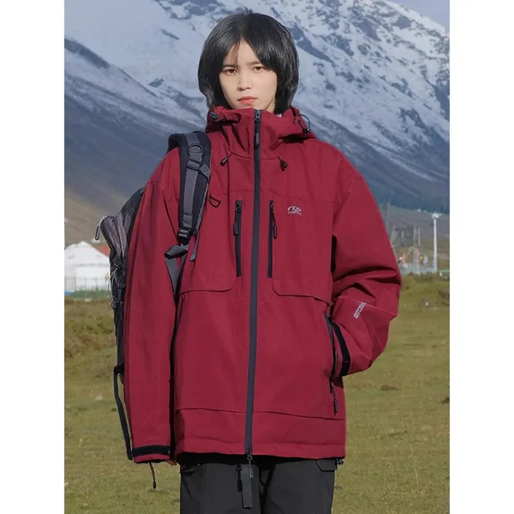 德国户外防风冲锋衣棉服男女款防水保暖休闲宽松外套防寒登山服