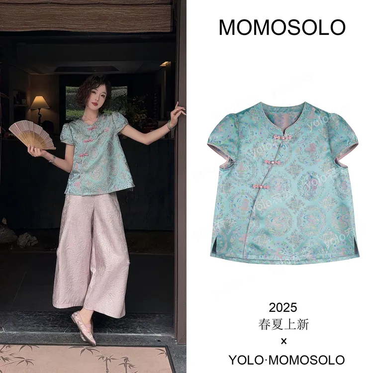 MOMOSOLO•十二肖•2025定制原创【生肖守护神】中式上衣短袖 YM1968