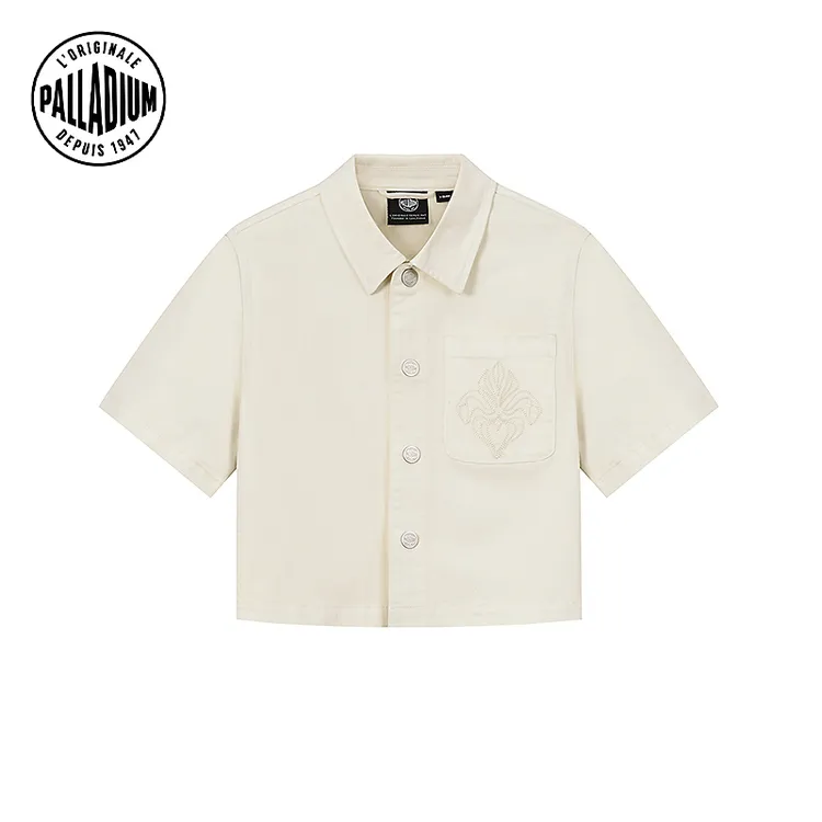 帕拉丁春季男女同款上装简约设计时尚百搭短袖衬衫1910410