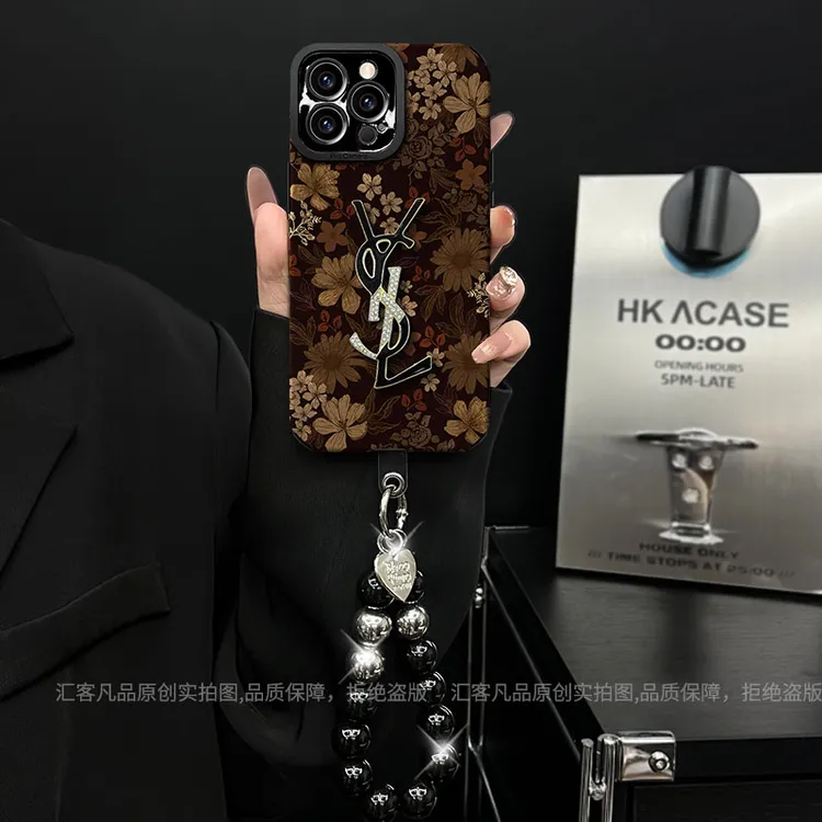 适用【苹果/oppo/华为/vivo/小米】潮牌轻奢美拉德花网红防摔手机壳