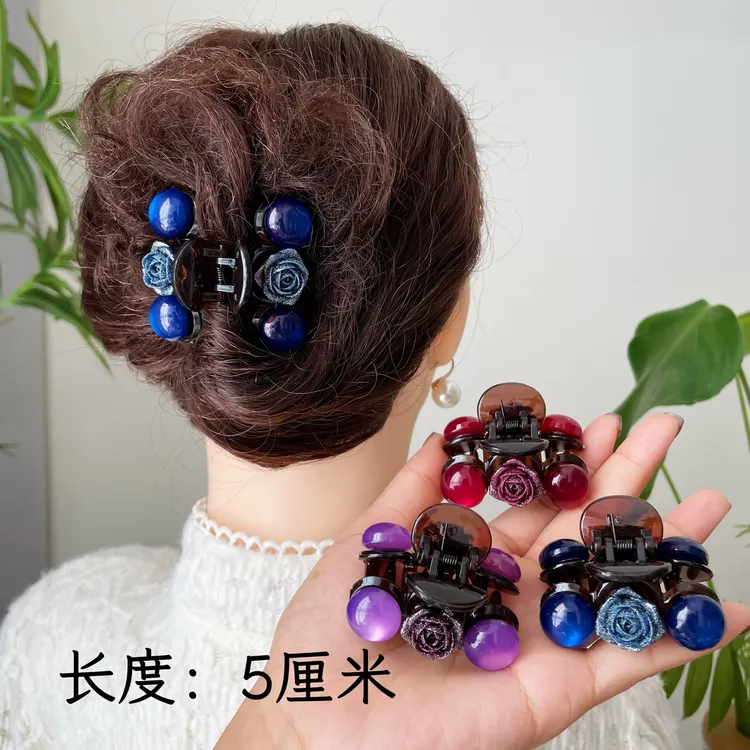 诗泊雅·琉璃幻境 钻面玫瑰5厘米精选抓夹