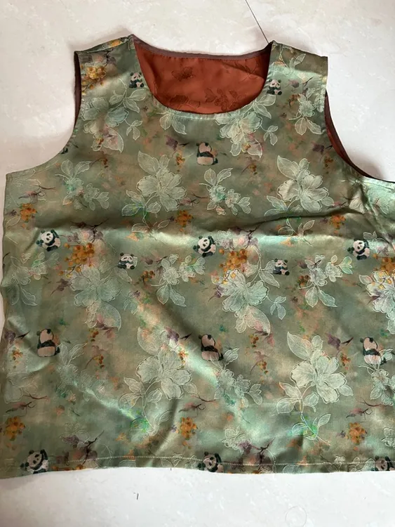 桑蚕丝香云纱新款夏季遮肚无袖女上衣洋气内搭外穿宽松圆领背心