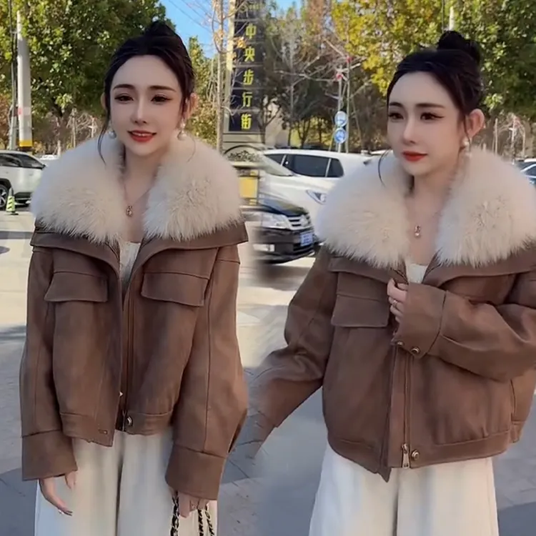 2025秋冬新款时尚显瘦气质网红高档洋气女高级百搭宽松大码外套潮