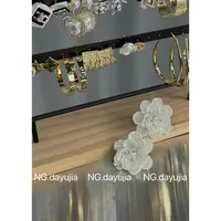 非金属亚克力耳饰 【NG DAYU】重工花朵立体耳环
