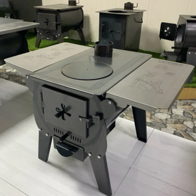 （新品卡通 熊宝宝系列）两侧带桌板烽煊正品柴火炉