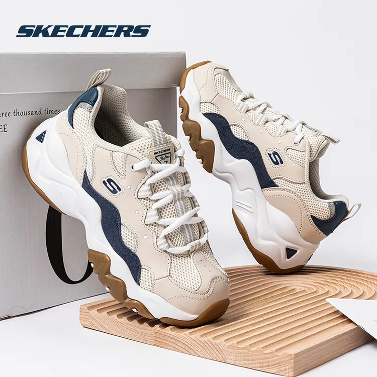 【明星同款】斯凯奇男鞋女鞋美拉德复古三代熊猫鞋厚底增高老爹鞋