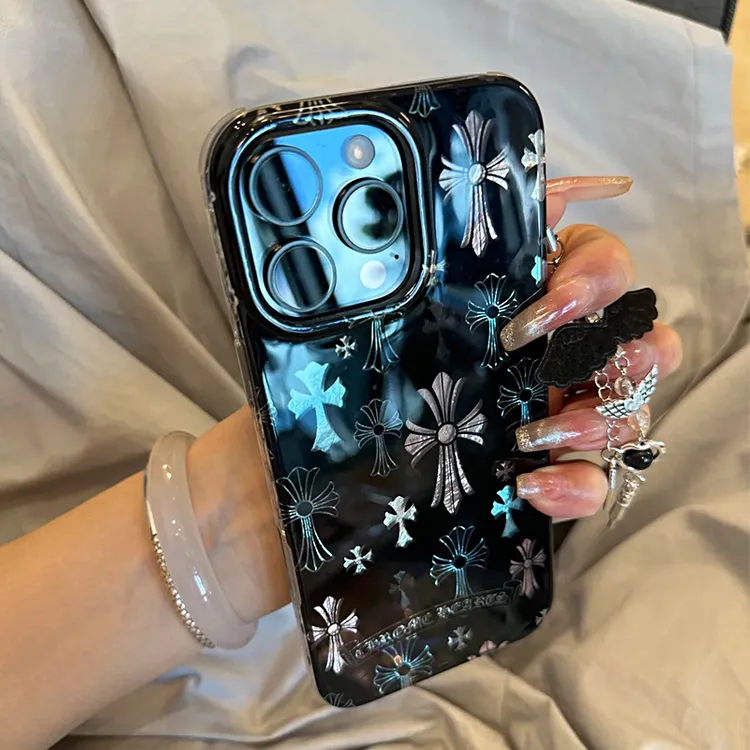 雅天立高级感复古十字架适用iPhone17苹果手机壳华为vivo小米oppo
