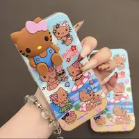 317K沙滩黑皮凯蒂适用苹果iphone小米15防摔vivo华为oppo手机壳女