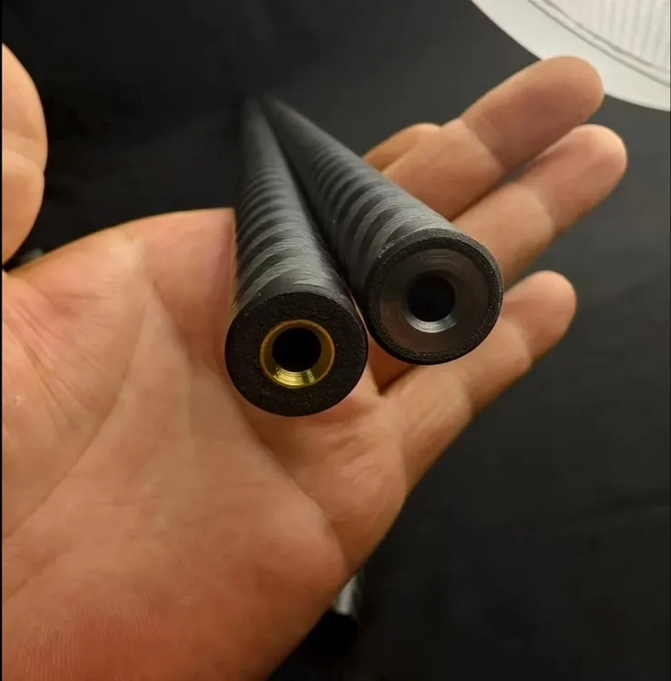 一体缠绕碳包钢包铜精密管高硬度防爆不开裂永不生锈碳纤维管子