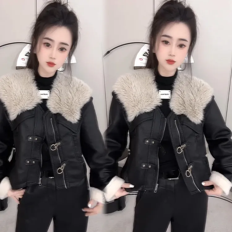 2025秋冬新款时尚显瘦气质网红高档洋气女高级百搭宽松大码外套潮