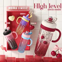 小茶日记音悦流光冰霸杯大容量高颜值网红吸管杯可爱儿童水杯子GF