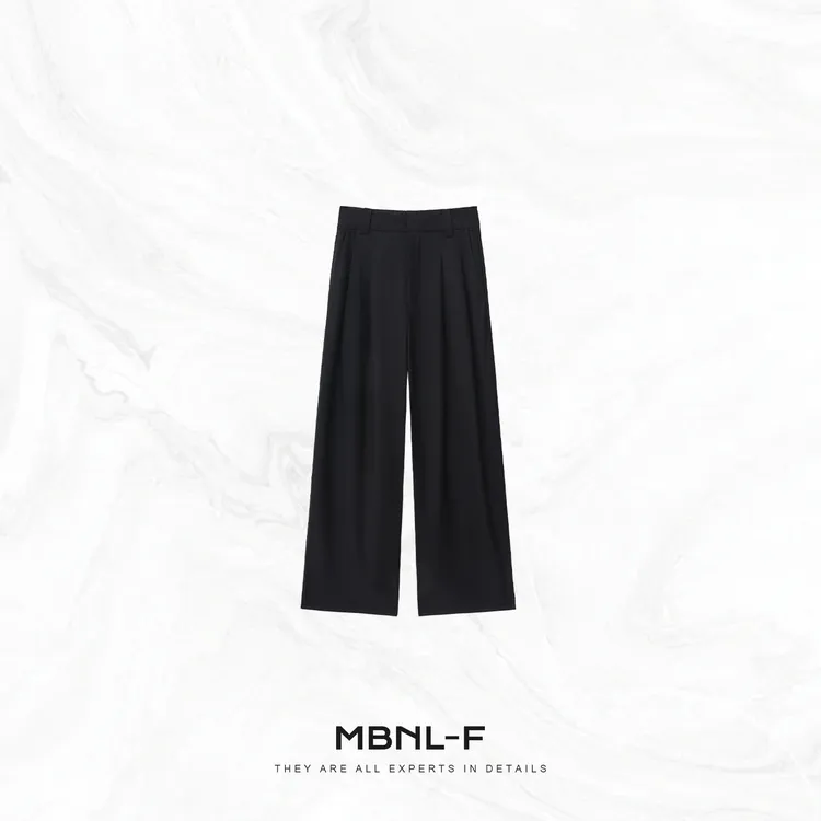 MBNL-F "松弛西裤" 高级随性极简老钱中腰长裤 秦磊XM-XKZ1001