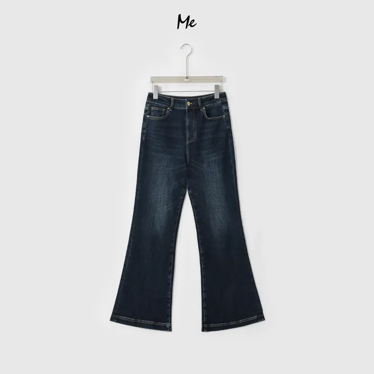 ME【磨毛喇叭牛仔裤】多道水洗高弹高腰显瘦百搭时尚牛仔裤MESA2028