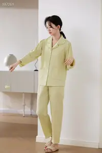 【开衫睡衣】100棉睡衣T