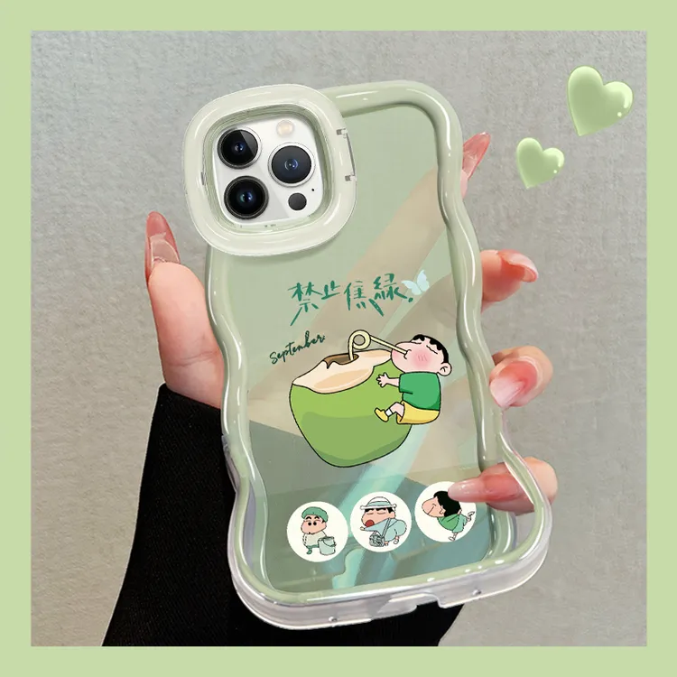 禁止焦绿适用于苹果/华为/OPPO/VIVO/小米手机壳双支架防摔女款
