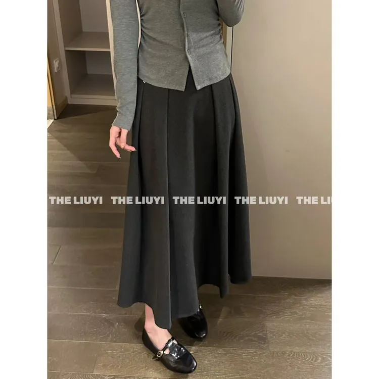【LIUYI】经典伞裙~高腰高定百搭半身裙5913A4
