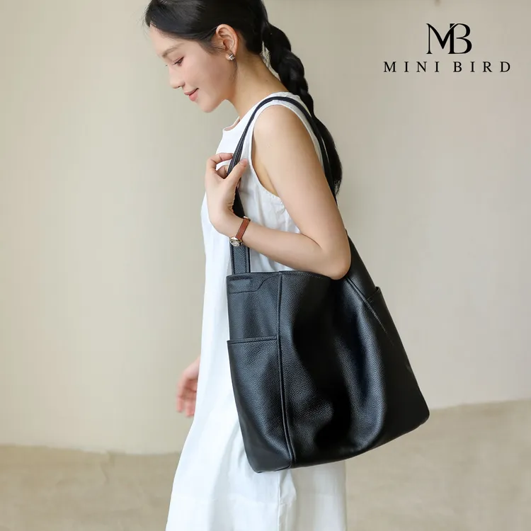 包包女真皮大容量通勤托特包女头层牛皮外出可装下电脑单肩包大包