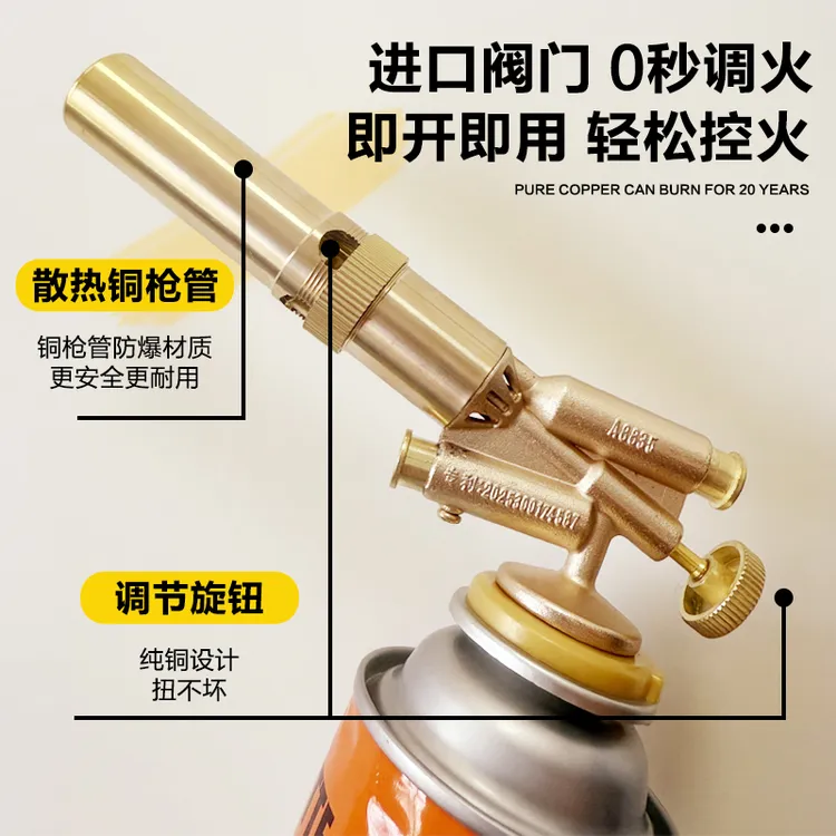 【双电子可倒置】卡式电子喷头家用烧猪毛户外点炭野炊烧烤烘培焊接