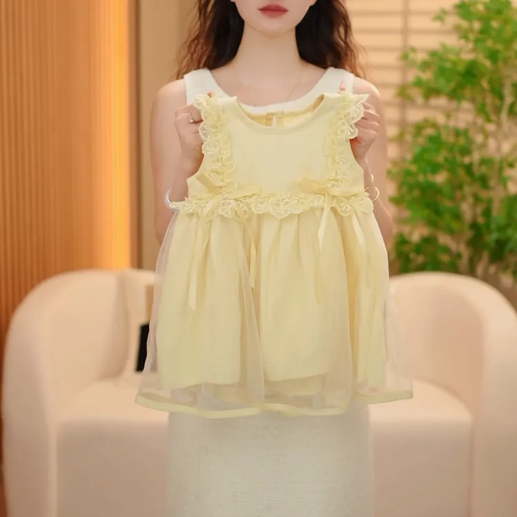 2025夏季新款时尚甜美女小童连衣裙-C25004