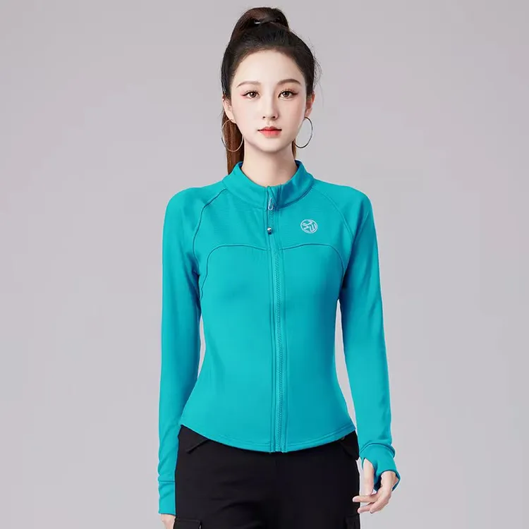 【朵朵专属】速式春秋户外运动晨跑透气速干显瘦健身专业跑步立领拉链外套上衣