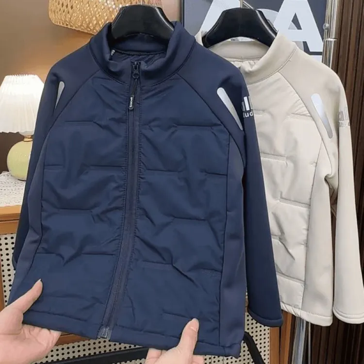 【校服百搭神器】2025款拉链防风保暖字母棉服运动冬季保暖男女童