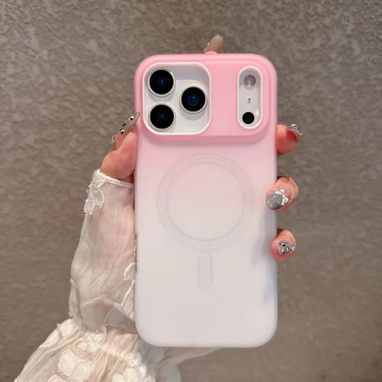 二合一渐变色适用于苹果17promax手机壳iPhone16/15pro防摔14磁吸