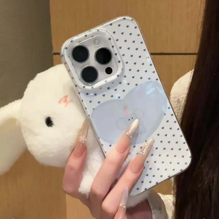 大象波点适用iPhone17promax果冻二合一手机壳苹果16卡通15/14/13