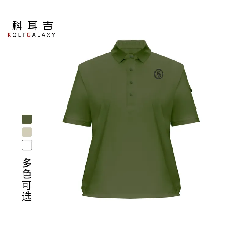 高尔夫服装女款夏季新品时尚显瘦速干弹力网球运动半袖polo衫