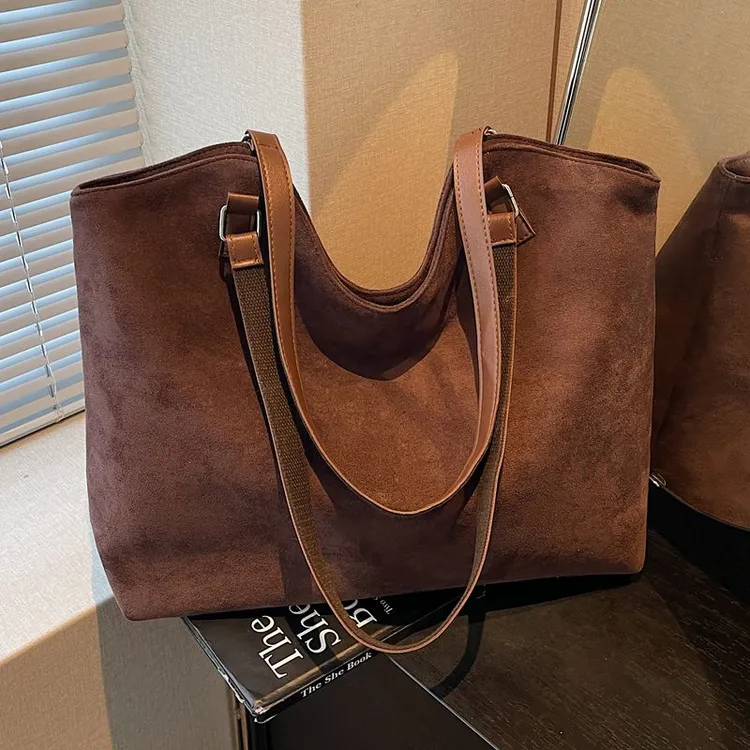 极简风松弛感托特包女大容量高级感通勤单肩包学生上课女包大包包