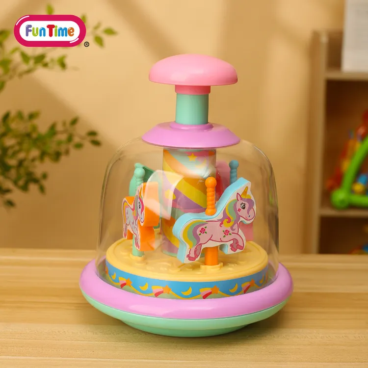 婴幼儿益智玩具按压乐转转球0-3岁宝宝开发智力早教启蒙