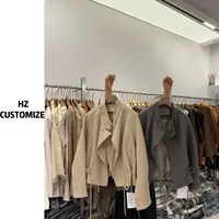 惠子甄选【立领风衣】新款显瘦百搭时尚立领单排扣短款风衣外套