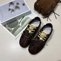 【香姐推荐】【可3366-30】爆款圆头双鞋带舒适运动磨砂牛皮阿甘鞋