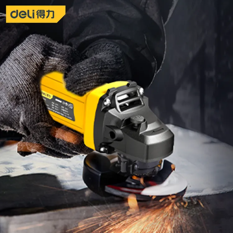 【得力芯动】得力850W后开式角磨机多功能抛光专业打磨耐用大功率