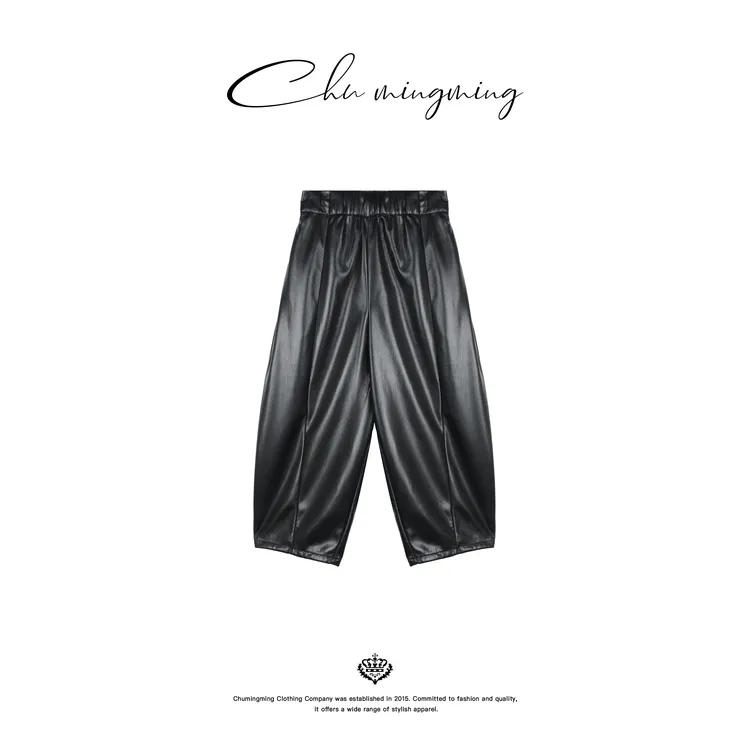 【CHU/2025SSNEW】《软曜》皮质蓬蓬裤SH2531