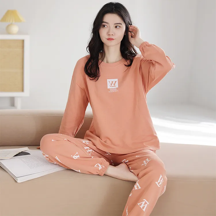 俞兆林100%纯棉睡衣女士春秋款长袖2025爆款休闲可外穿家居服套装